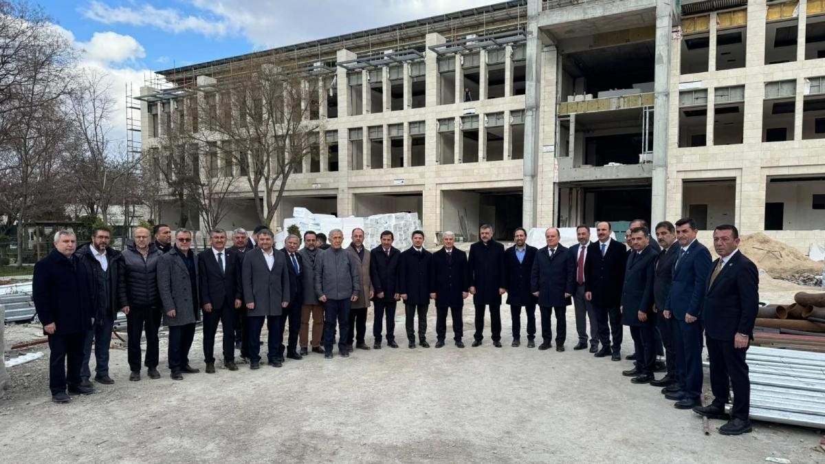İçişleri Bakanı Sayın Mustafa Çiftçi Konya İmam Hatip Lisesi İnşaatını Ziyaret Etti